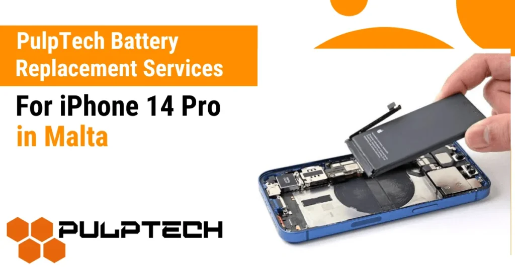 PulpTech Battery Replacement Services for iPhone 14 Pro in Malta