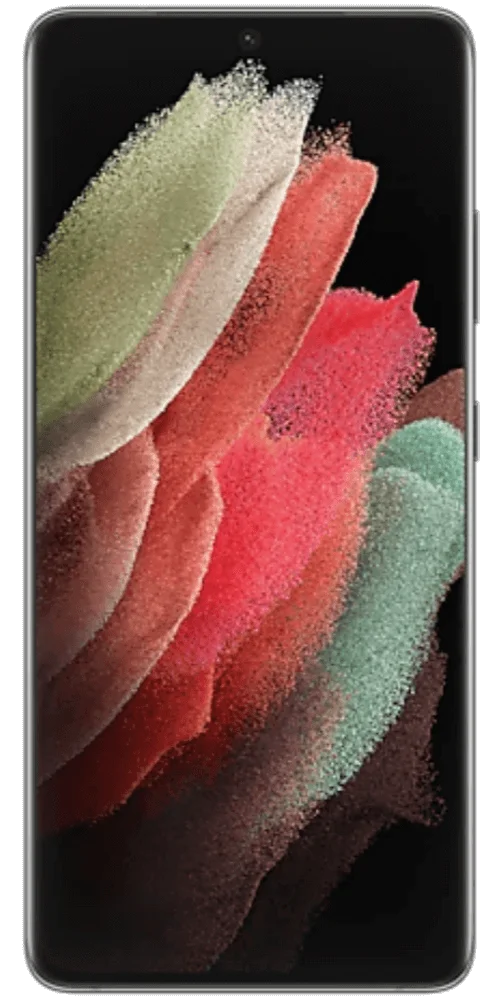 Front view of a Samsung Galaxy S21 Ultra 5G G998 smartphone screen display